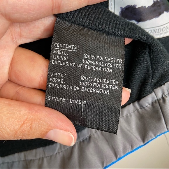 London Fog kids gray and blue winter jacket Sz 4 - Picture 9 of 11